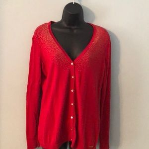 Last chance! Calvin Klein red cardigan